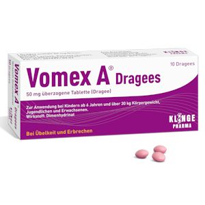 VOMEX A Dragees 50 mg überzogene Tabletten